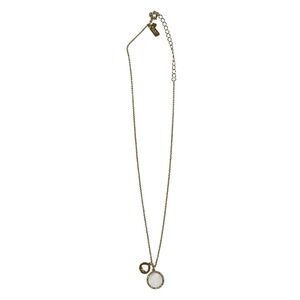 Kate Spade Spot The Spade Pearlescent Pave Charm Pendant Necklace
